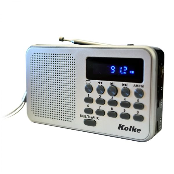RADIO KOLKE AM/FM CON BATERIA RECARGABLE KPR-364