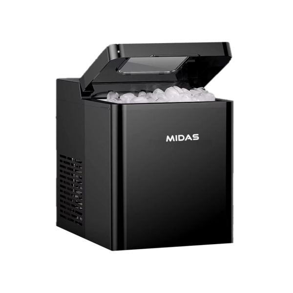 FABRICADORA DE HIELO MIDAS 15KG/24 MD-ICEPRO NEGRO