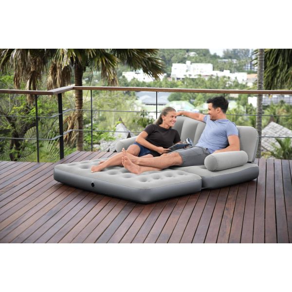 Tormento por ciento Indiferencia TUPI S.A. - SOFA / CAMA INFLABLE BESTWAY GRIS MULTI MAX. 