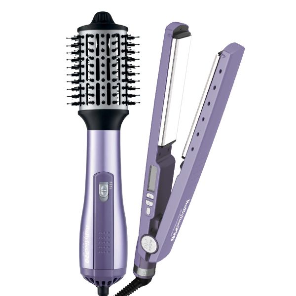 PACK BABYLISS LAVANDA CEPILLO HOT AIER 2.5+PLANCHITA RIZADORA 4091 74108502711