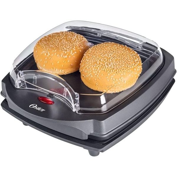 HAMBURGUESERA GRILL OSTER OGRL500-220 2 EN 1 C/ PARRILLA / PLANCHA HASTA 4 HAMB