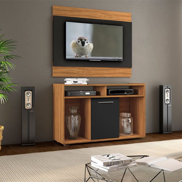 RACK + PANEL ABBA 1050 SHOW NOTAVEL FREIJO TREND | NEGRO