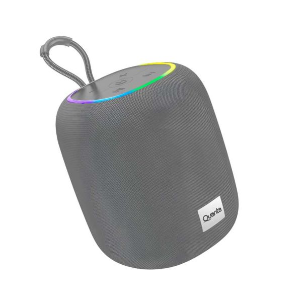 SPEAKER QUANTA PORT. BT 10W QTSPA10 AURABEAT RGB/TWS/FM-GRIS