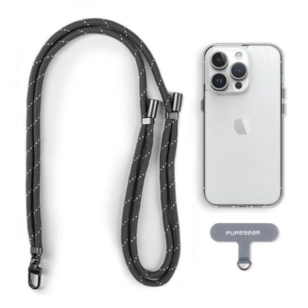 CORREA UNIVERSAL PARA CELULAR PURE GEAR BLANCO/NEGRO 64359PG-2