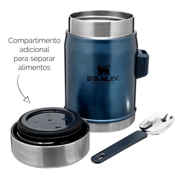 TUPI S.A. - TERMO P/ALIMENTOS STANLEY FOOD JAR 414ML C/CUCHARA AZUL