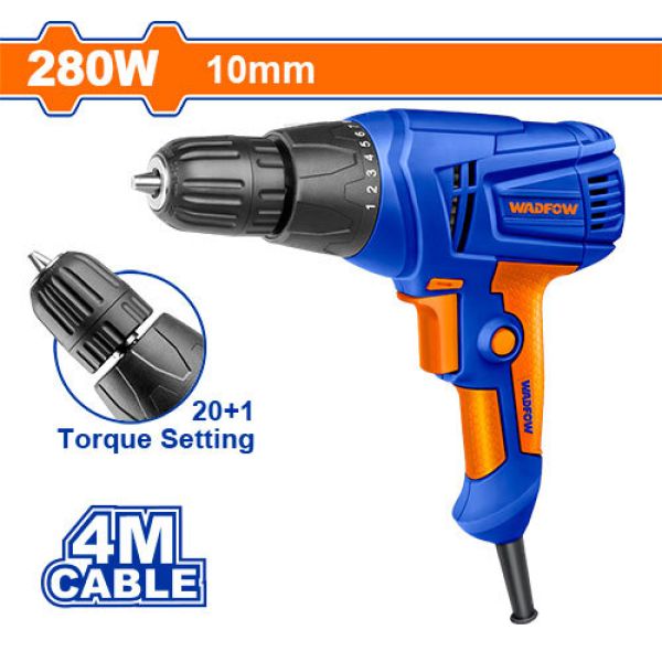 TALADRO ATORN ELECTRICO 280W WADFOW WED15281 