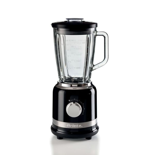 LICUADORA ARIETE MODERNA C/VASO VIDRIO NEGRO 929/907
