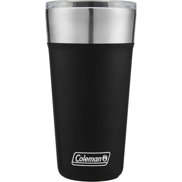 VASO CERVECERO COLEMAN INOX 600ML NEGRO C002453