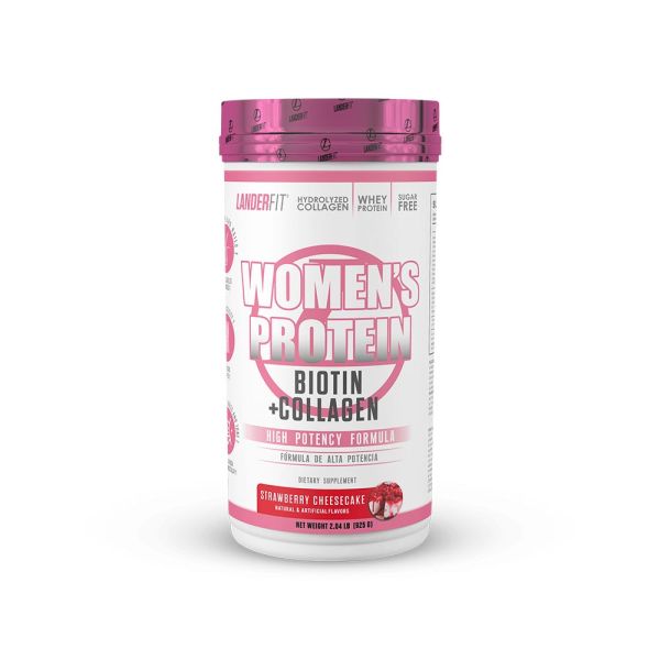 SUPLEMENTO WOMEN'S PROTEIN + COLLAGEN LANDERFIT STRAWBERRY CHEESCAKE