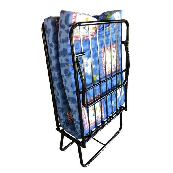 CAMA PLEGABLE METALPLAST 065X186 C/ COLCHON AZUL