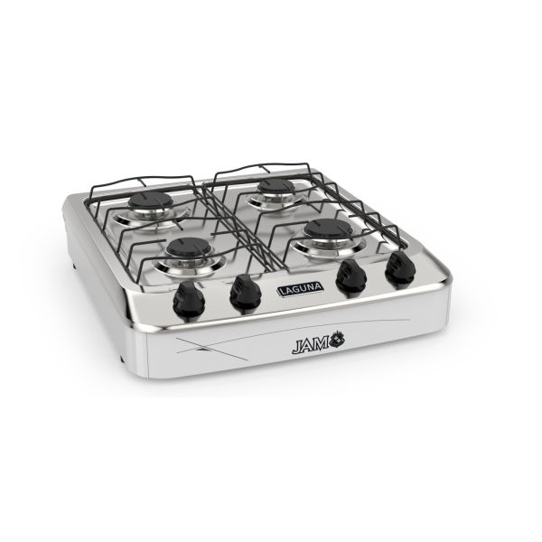 COCINA  ANAFE JAM LAGUNA 4H / MESA INOX / BLANCO / 11850