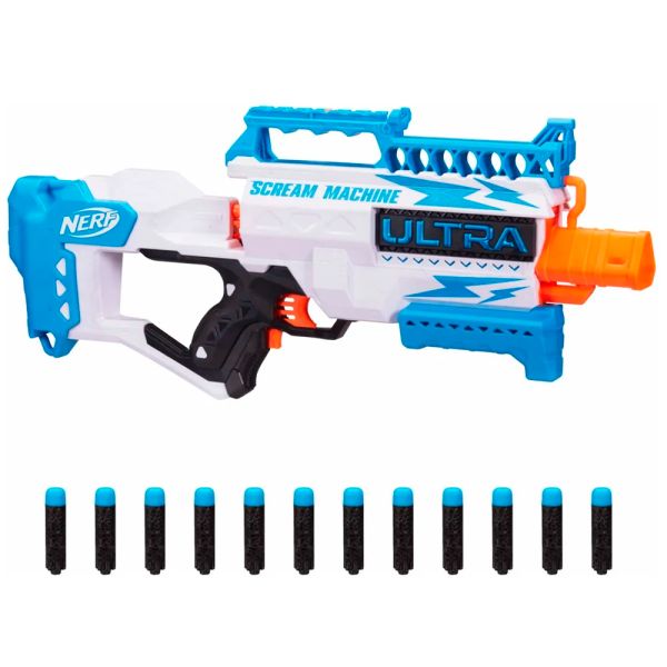 Pistolas Mega Nerf Balas Incluídas Azul, Brinquedo Nerf Usado 49272840