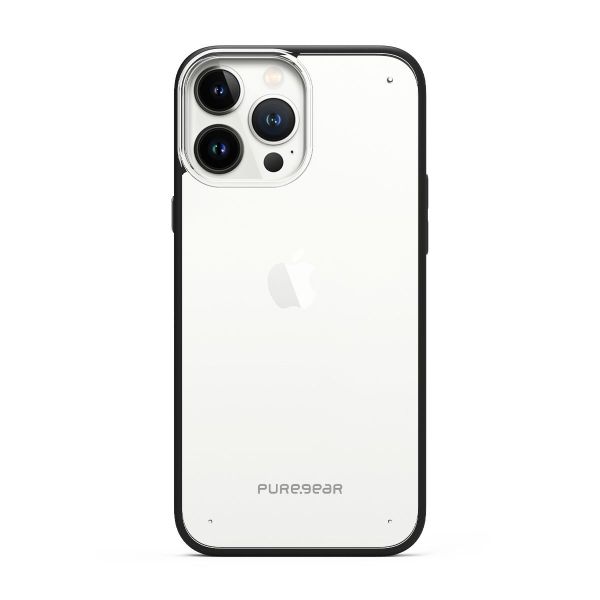 ESTUCHE DELGADO PARA IPHONE 13 PRO MAX 63743PG - TRANSPARENTE/NEGRO - PUREGEAR