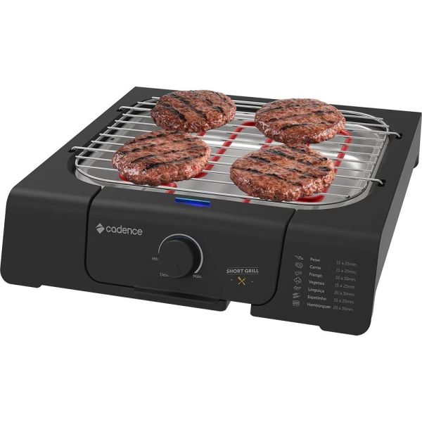 PARRILLA ELECTRICA CADENCE GRL805-220SHORT GRILL ASAS LATE.IND. DE AGUA MIN.