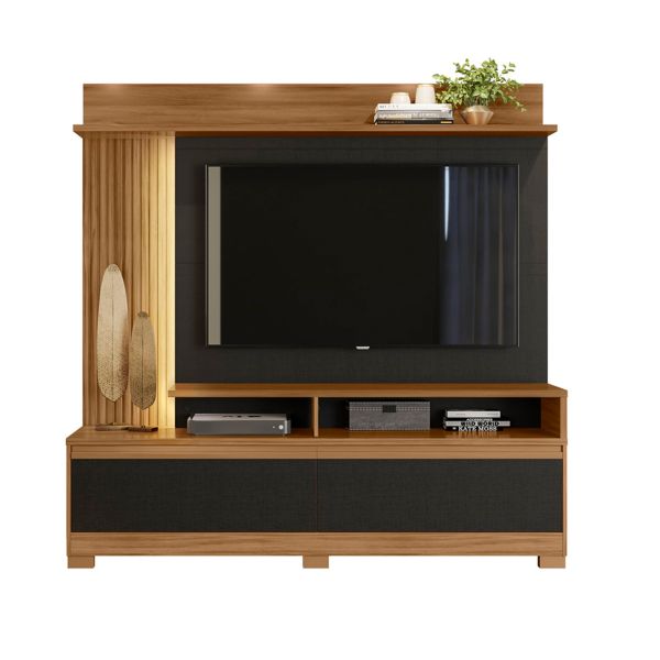 ESTANTE HOME ABBA THEATER NT1295 NOTAVEL FREIJO TREND|NEGRO TEX