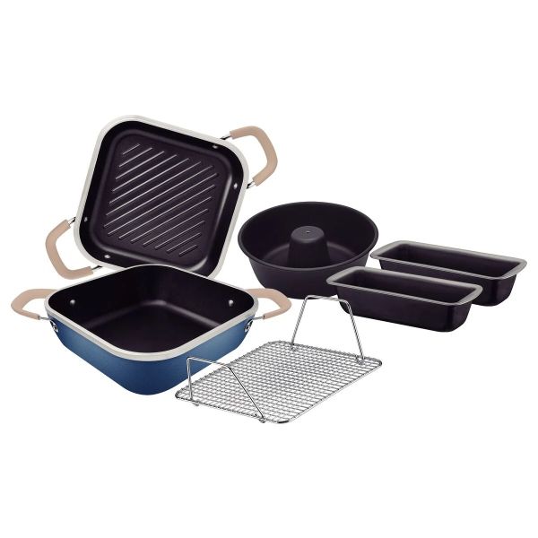 KIT DE COCINA TRAMONTINA LYON 360 COLOR AZUL 6PZ 853 T209995