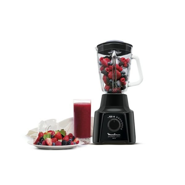 LICUADORA MOULINEX POWER MIX NEGRO 8V 550W JARRA 1.75L