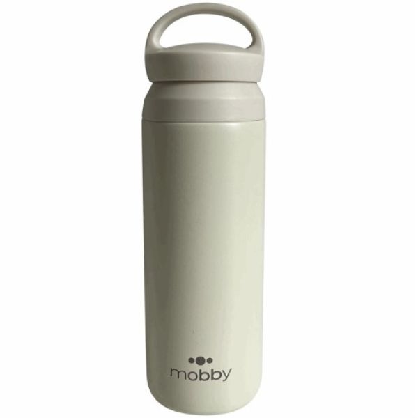 BOTELLA DEPORTIVA 500ML C/FILTRO CREMA MOBBY 600003-37