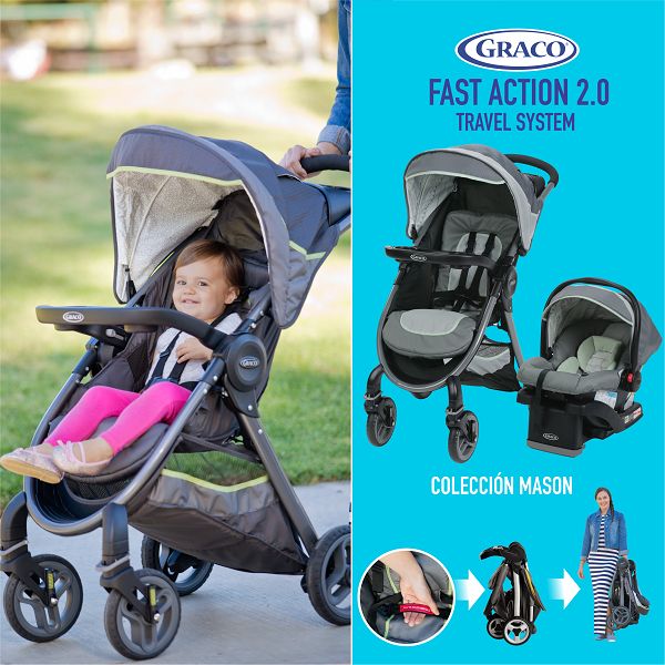 BabyLux® Carrito de Bebé para Gemelos Sistema de Viaje Set 2 en 1