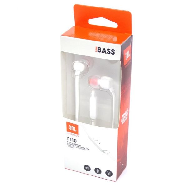 TUPI S.A. - AURICULAR JBL T110 BLANCO (3096)