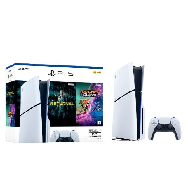 CONSOLA PS5 PLAYSTATION  5 STANDAR SONY SLIM - Incluye 2 juegos (Returnal + Ratchet & Clank)