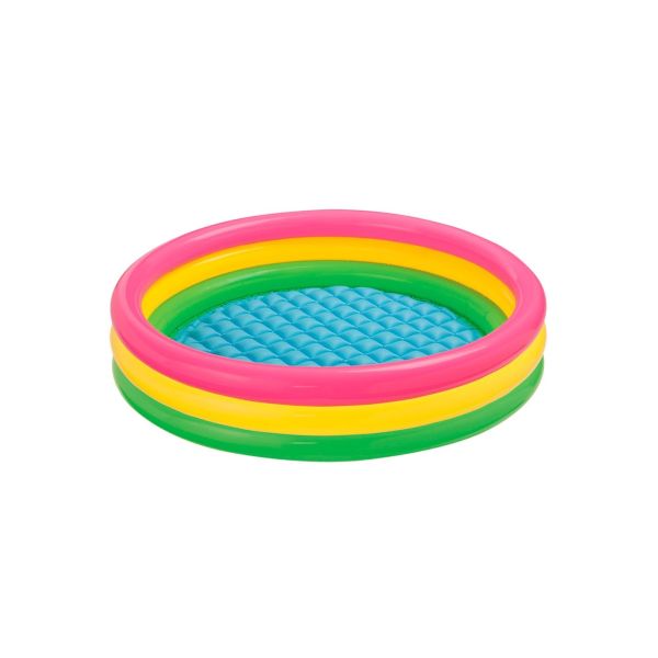 PISCINA INFLABLE REDONDA DE 3 ANILLOS INTEX 147X33CM- 275LT I57422