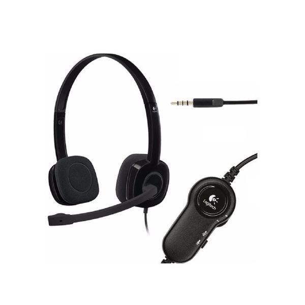 AURICULAR LOGITECH STEREO CON MICRÓFONO H151 BLACK (981-000587)