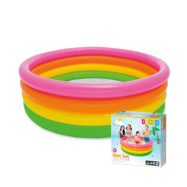 PISCINA INFLABLE REDONDA 4 ANILLOS I56441