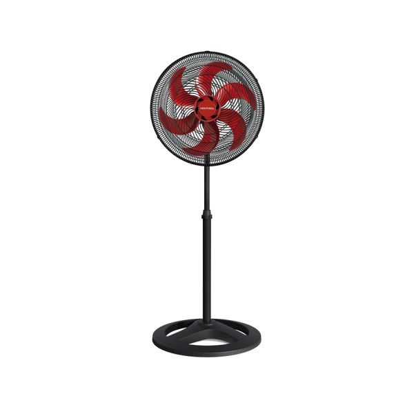 VENTILADOR DE PIE 50 CM TURBO 6 ASPAS VENTISOL ROJO