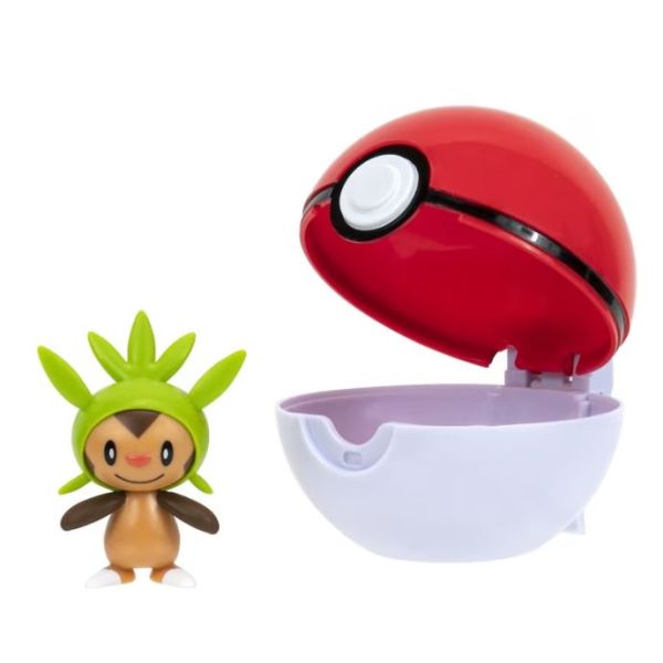 JAZWARES POKEMON CLIP N GO CHESPIN + POKEBALL