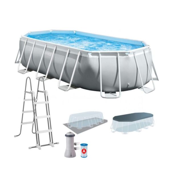 PISCINA INTEX 13.365LTS PREMIUM RECTANGULAR CON ESTRUCTURA I26796 (503X274X122 CM)