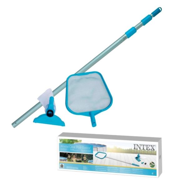 KIT DE MANTENIMIENTO P/ PISCINA INTEX CON CABO TELESCOPICO I28002