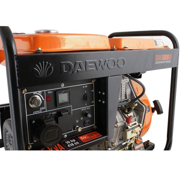 TUPI S.A. - GENERADOR DAEWOO DIESEL DDAE 6000XE 220V-50HZ 6.2KVA(P.M ...