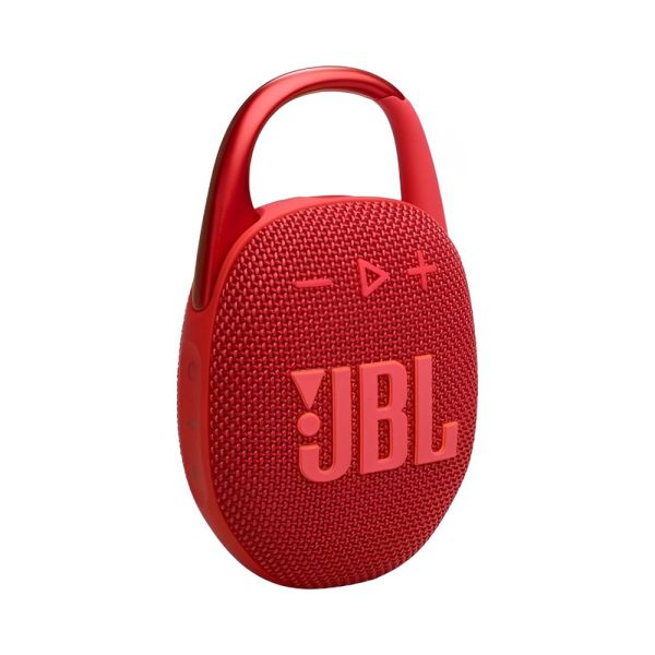 SPEAKER JBL CLIP 5 RED - 1 AÑO DE GARANTIA
