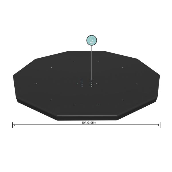 COBERTOR P/ PISCINA DECAGONAL BESTWAY DE 3.05CM 58036