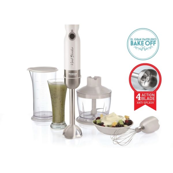 MIXER PEABODY CON PICADOR 800W PE-LM327B BLANCO