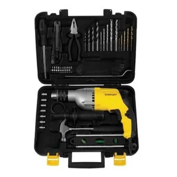 SET TALADRO  PERCUTOR MAS HERRAMIENTA 800W STANLEY STD8013-13MM B066071