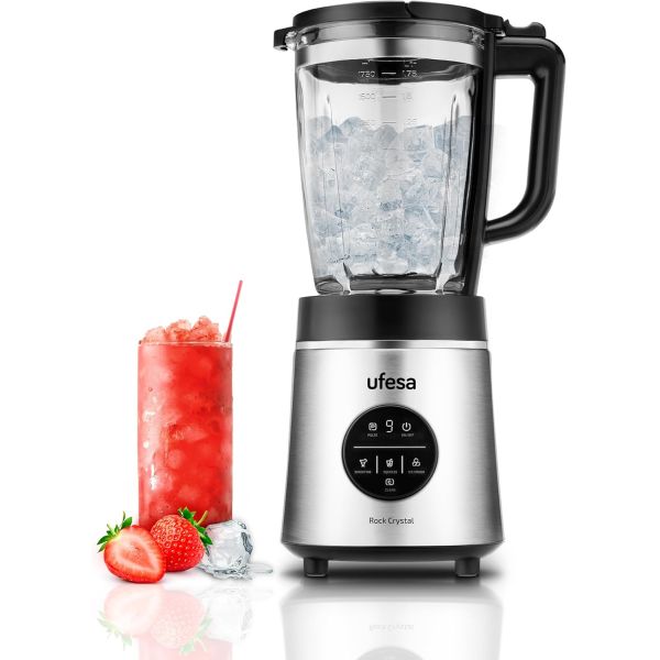 LICUADORA UFESA ROCK CRYSTAL 1800W INOX/NEGRO