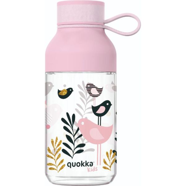 BOTELLA KIDS ECOZEN CON COLGADOR 430 ML PAJARITOS QUOKKA 8412497401529