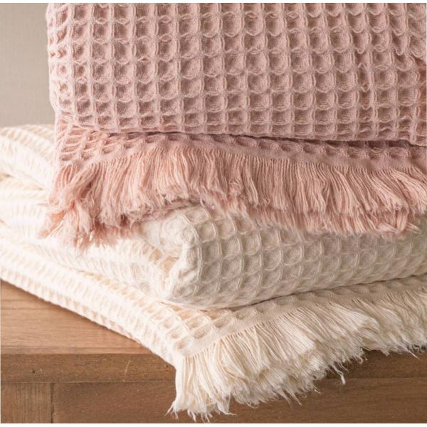 MANTA PILAR CLOQUE ROSA 150X200 01326003