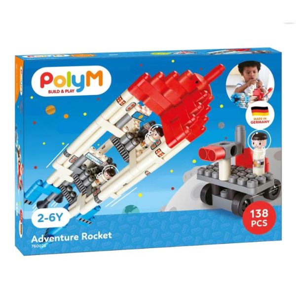 POLYM JUEGO CONSTRUCCION COHETE 138 PIEZAS REF:6943478026278