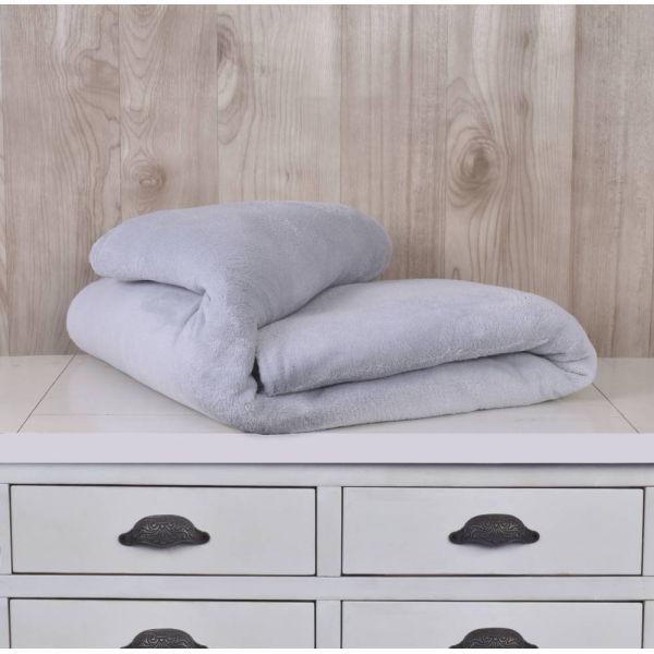 MANTA PILAR SOFT 240X240 GRIS