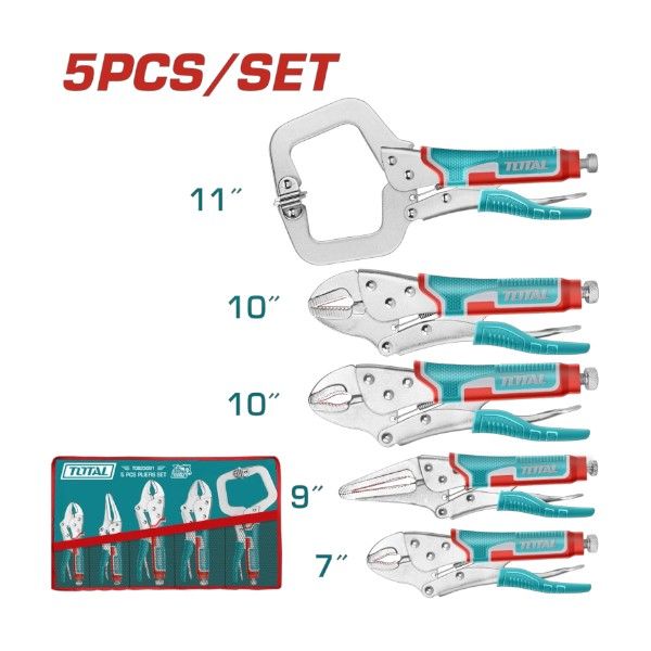PINZAS DE PRESION 7-11PULG 5 PZS TOTAL