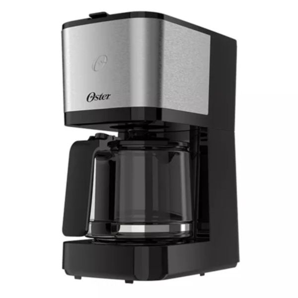 CAFETERA DE ACERO INOXIDABLE OSTER OCAF600-220 JARRA DE CRISTAL 1,2 LTS