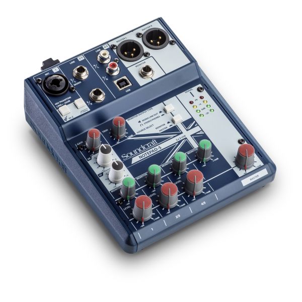 CONSOLA SOUNDCRAFT NOTEPAD 5CH DESKTOP MIXER US