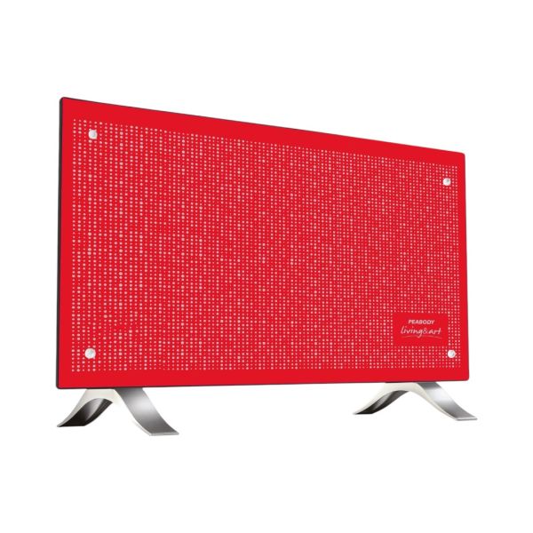 ESTUFA VITROCONVECTOR PEABODY ROJO 