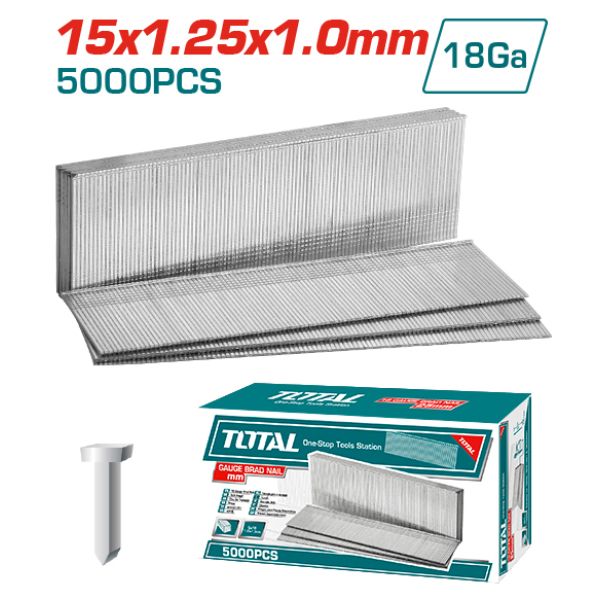 CLAVIJAS PARA CLAVADORA 15 MM 5000 PZS TOTAL