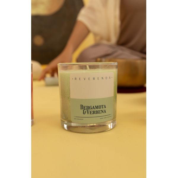 VELA BERGAMOTA Y VERBENA REVERENDA 200GR