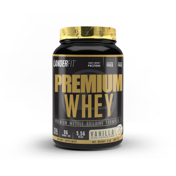 PROTEINA PREMIUM WHEY LANDERFIT VAINILLA 2 LBS