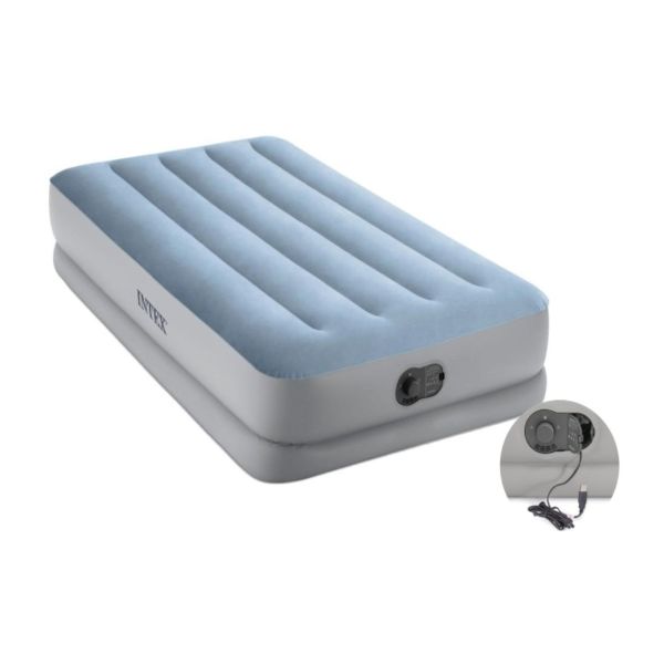 COLCHON INFLABLE INTEX CON INFLADOR INCORPORADO 99X191X36CM I64157
